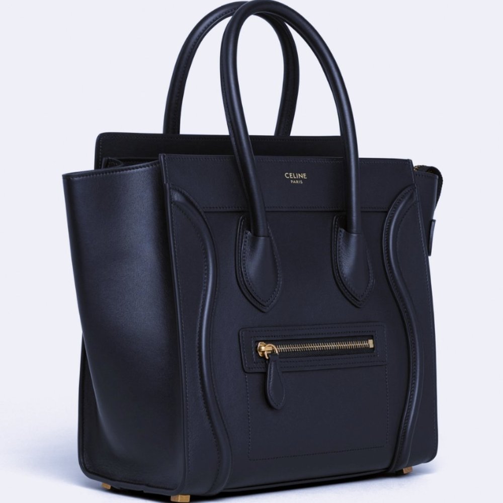 CELINE MICRO LUGGAGE HANDBAG IN SMOOTH CALFSKIN BLACK - Picture 4 of 15